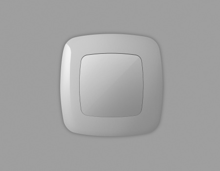 Лицевая панель OMEGA (Серебро глянец) заглушка для суппорта QUANT OP4160