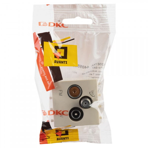 DKC Avanti Ванильная дымка TV-FM-SAT 2 модуля