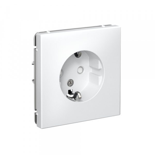 Systeme Electric ArtGallery Белый Розетка с заземлением со шторками, 16А, механизм