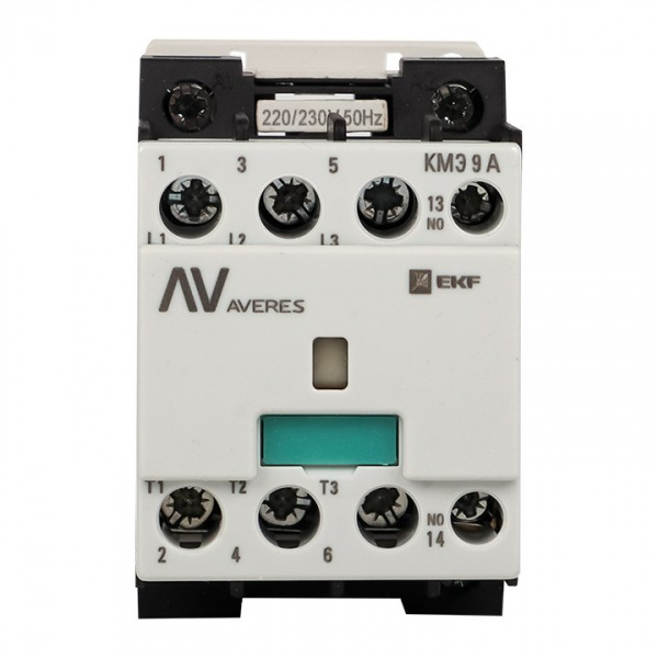 EKF  AVERES Контактор КМЭ 9А 1NC 230В АС