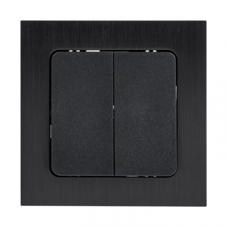 EKF PROxima Стокгольм Черный Выключатель 2-кл, 10А