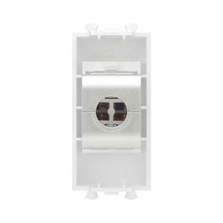 DKC Avanti Компьютерная розетка RJ-45 без шторки модульная, кат.5е экранированная, Белое облако, 1 модуль
