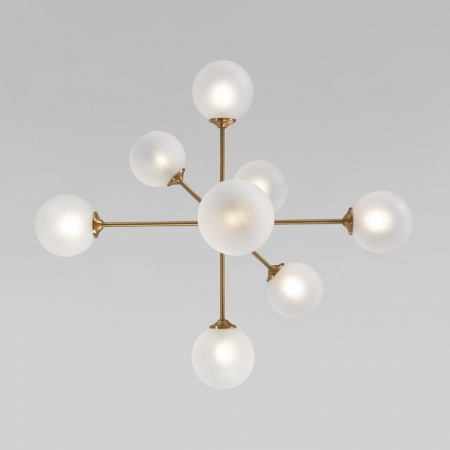 Потолочный светильник cо стеклянными плафонами 50383 латунь Eurosvet Volver