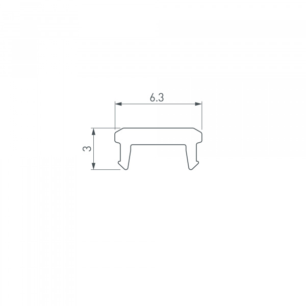 Arlight Экран SL-BEVEL-W21-2000 OPAL (Пластик)