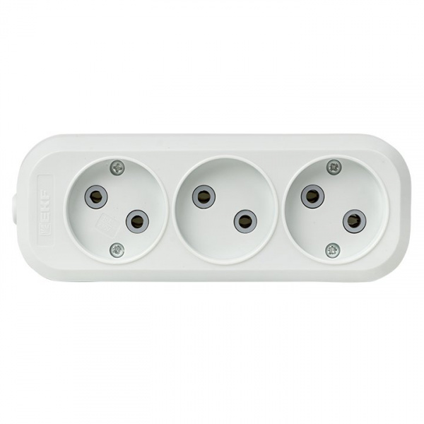 EKF PROxima Колодка 3 гн. 10А 2,2кВт б/з Эксперт