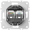 Donel Механизм розетки RJ11 + RJ45 (двойная) cat.3/6/ClassE-4/8, серия DB, DB14600