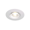 DK3028-WH Встраиваемый светильник, IP 20, 10 Вт, GU5.3, LED, белый, пластик