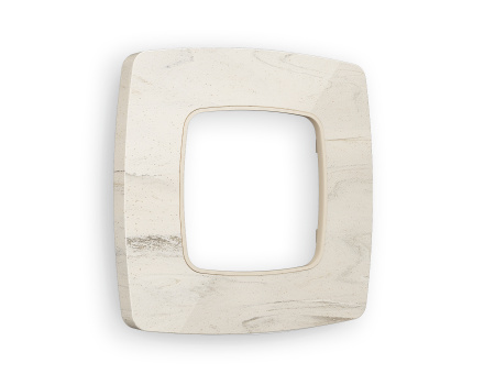 Рамка OMEGA Opera (Серо-бежевый мрамор) 1-ая OF940601