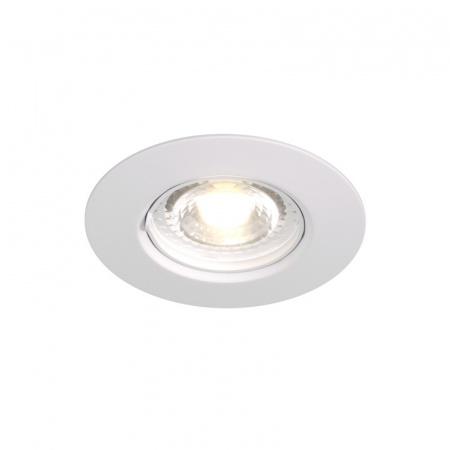 DK3028-WH Встраиваемый светильник, IP 20, 10 Вт, GU5.3, LED, белый, пластик