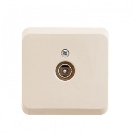 Systeme Electric Этюд наруж Крем Розетка TV единственная 0,7dB