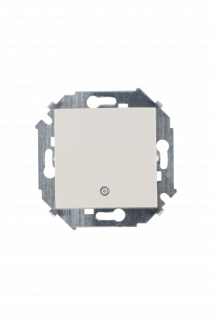 Simon 15 Бежевый Выключатель кнопочный с пиктограммой, 16А, 250В, винт.зажим