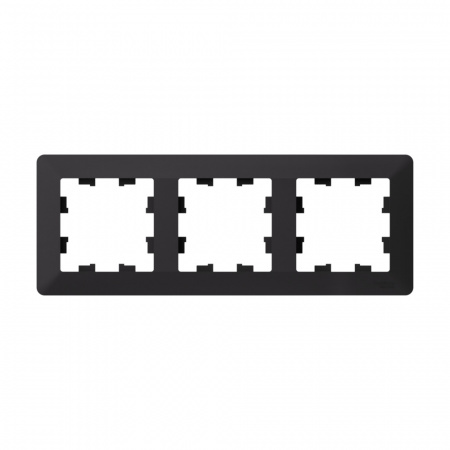 Systeme Electric AtlasDesign Air Карбон/дымчатый черный Рамка 3-ая