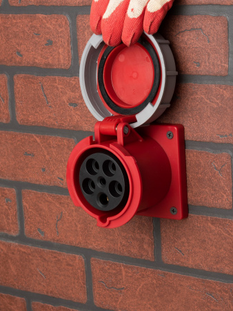 EKF PROxima Розетка стационарная внутренняя 3352 3Р+РЕ+N 63А 380В IP67