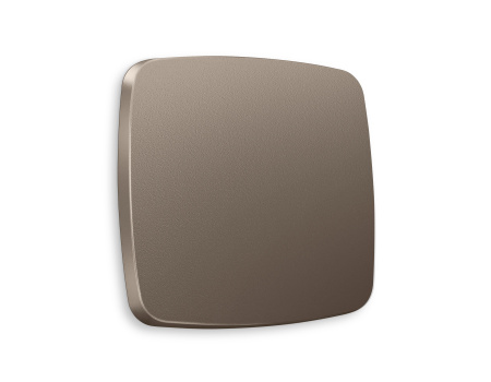 Лицевая панель OMEGA (Темная бронза матовый) для 1-клавишных выключателей QUANT OP6310