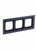 ABB Axcent металл/платина Рамка 3-постовая