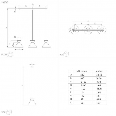 Подвесной светильник Eglo Nastasia 900348