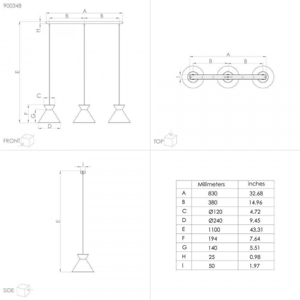 Подвесной светильник Eglo Nastasia 900348