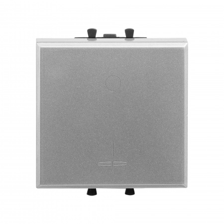 DKC Avanti Закаленная сталь Выключатель двухполюсный одноклавишный 2 модуля