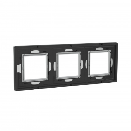 DKC Avanti Серый Алюминий Рамка 6 модулей