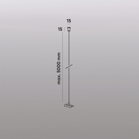 TR2127-BK Механический подвес для трека SMART BASE, IP20, 5м, черный, алюминий