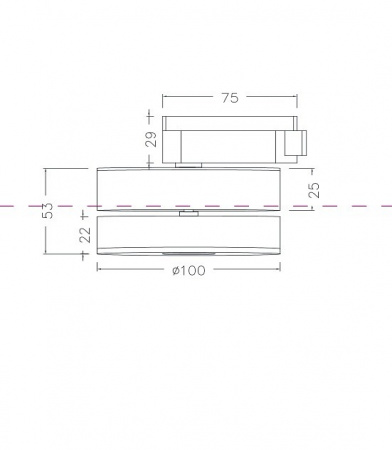 Трековый светильник TR006-1-12W3K-B4K Maytoni Magic