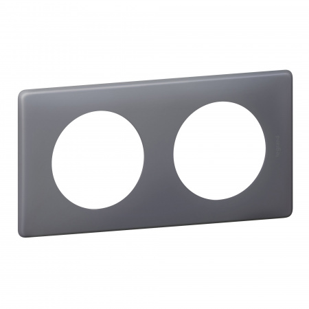 Legrand Celiane2 Перкаль фиолетовая Рамка 2-я (2+2 мод)