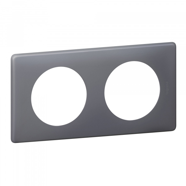 Legrand Celiane2 Перкаль фиолетовая Рамка 2-я (2+2 мод)