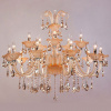 Хрустальная люстра 124/10+5 золото Eurosvet Albertina