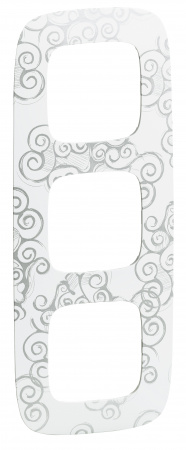 Legrand Valena ALLURE Нарцисс хром Рамка 3-ая