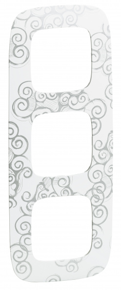 Legrand Valena ALLURE Нарцисс хром Рамка 3-ая