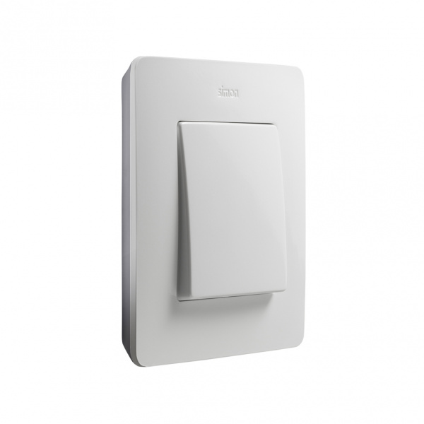 Simon 82 Detail Алюминий/Белая Рамка 3-ая Simon 82 Detail Алюминий/Белая Рамка 3-ая