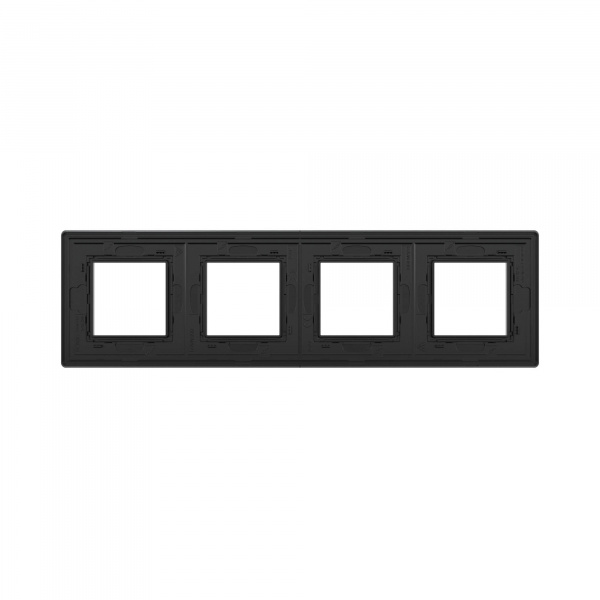 DKC Avanti Черный Алюминий Рамка 8 модулей