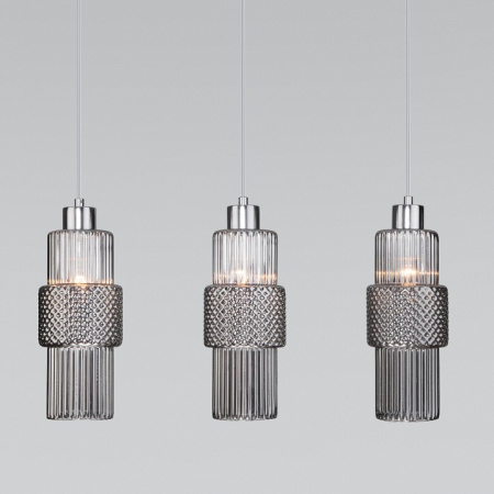 Подвесной светильник с плафонами 50209/3 хром Eurosvet Soho