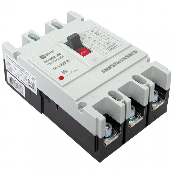 EKF Basic Автоматический выключатель ВА-99МL 250/225А 3P 20кА