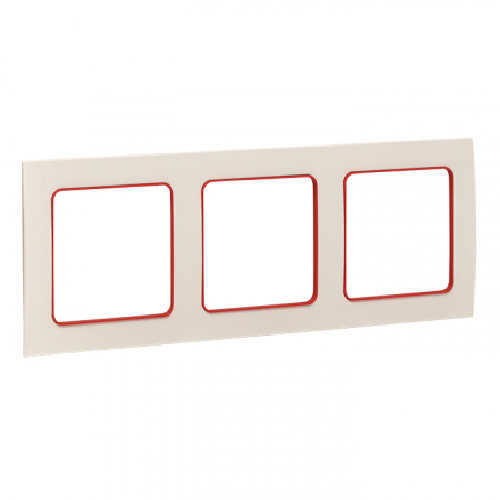 EKF PROxima Стокгольм Белый Линия красная Рамка 3-ая