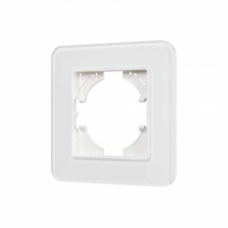 Arlight Рамка стеклянная FRM-OMALI-GS-1-WH (-)