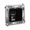 DKC Avanti Черный квадрат Компьютерная розетка RJ-45 один  категория 5e