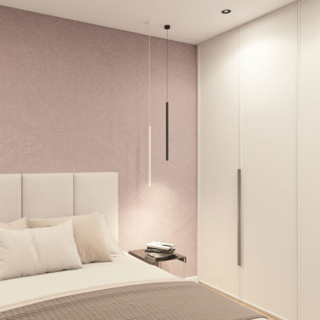 DK4303-WH Подвесной светильник со встроенным светодиодом, 5W, IP 20, 3000K, белый, алюминий