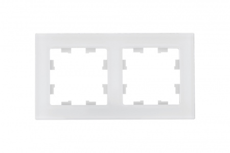 Systeme Electric AtlasDesign Nature Натуральное стекло Белый Рамка 2-ая