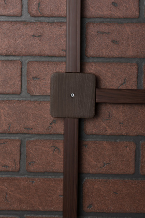 EKF PROxima Коробка разветвительная КМР-030-030кг (75х75х26) с клеммником тёмное дерево