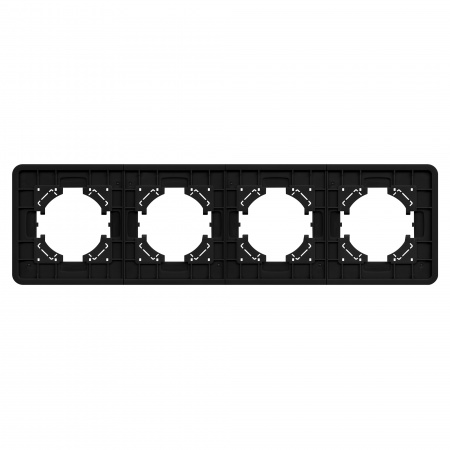 Arlight Рамка стеклянная FRM-OMALI-SFGS-4-BK (-)