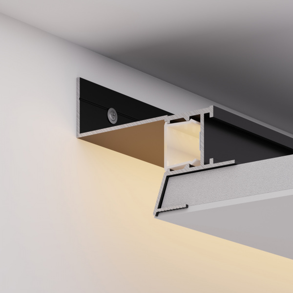 Arlight Профиль СEIL-S18-SHADOW-SIDE-3000 ANOD BLACK (Алюминий)