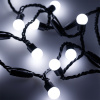 Arlight Светодиодная гирлянда ARD-BALL-CLASSIC-D17.5-20000-BLACK-200LED WHITE (230V, 14W) (Ardecoled, IP65)
