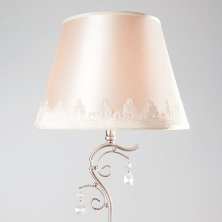 Классический торшер с абажуром 01023/1 серебро Eurosvet Incanto