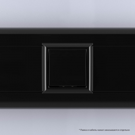 DKC Avanti Черный квадрат Выключатель 16A 2 модуля