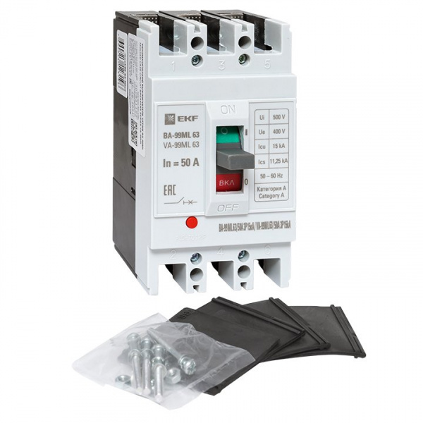 EKF Basic Автоматический выключатель ВА-99МL 63/ 50А 3P 15кА