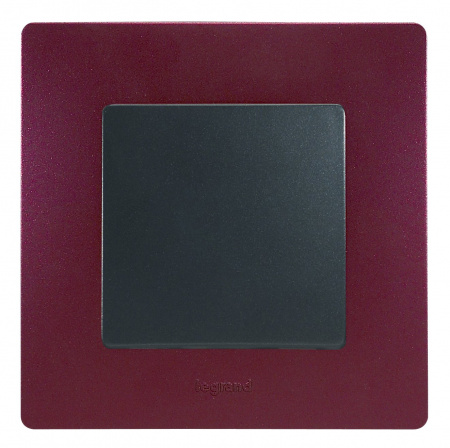 Legrand Etika Антрацит Выключатель 1-клавишный, авт.клеммы, 10AX, 250 В