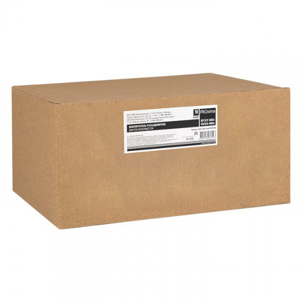 EKF PROxima Выключатель-разъединитель ВР32У-37В31250 400А 1 направ. с д/г камерами съемная левая/правая рукоятка MAXima