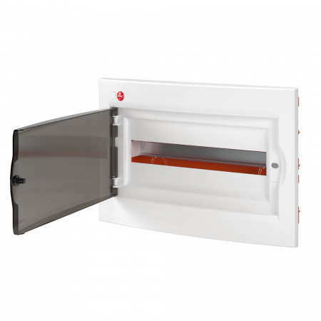 DKC Щиток встраив. с дверцей, 18мод., IP 41, белый