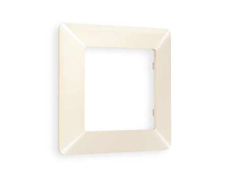 Рамка ALFA Line (Бежевый глянец) 1-ая AF110301